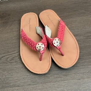 Tommy Bahama Women's Red Braided Sandals